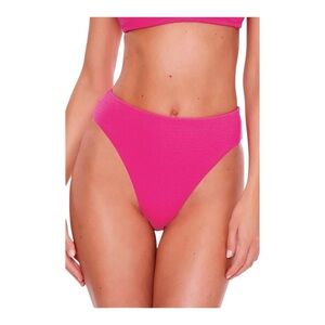 Becca Danielle High Waisted Bikini Bottom in Cosmopolitan NWT